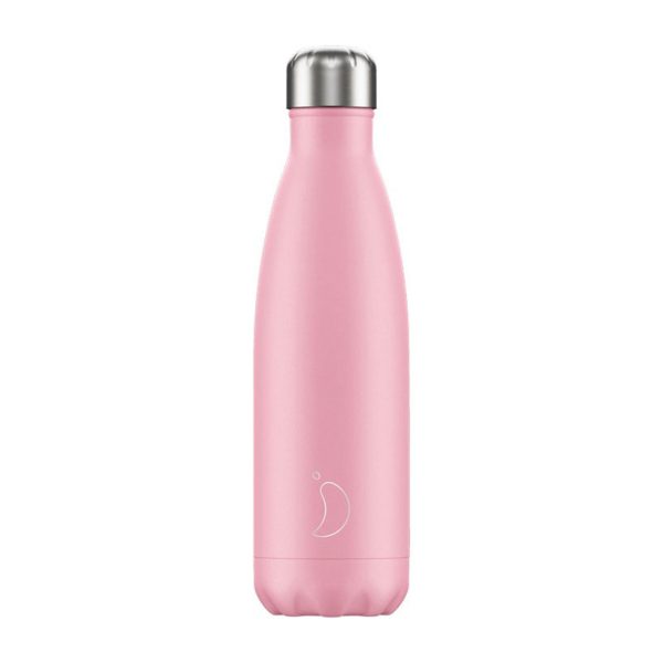 Chilly’s bouteille isotherme Pastel Pink 500ml - Vins Rouges Harmonieux pour Chaque Occasion