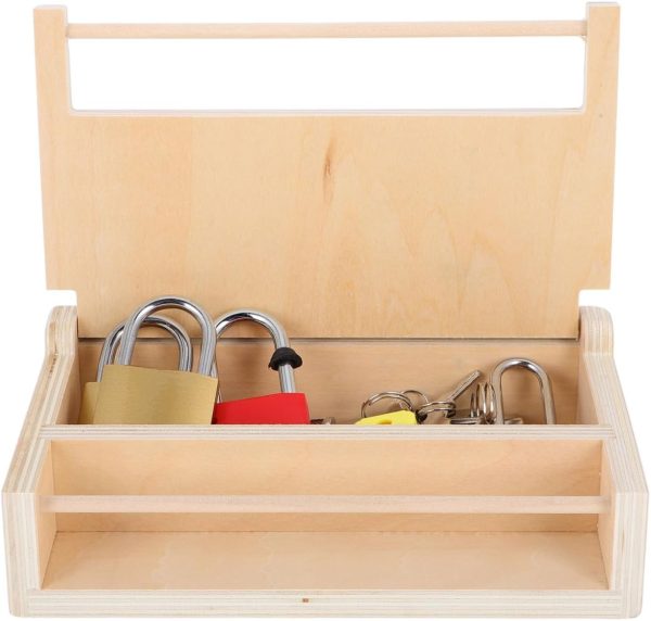 Boîte à serrures Montessori en bois pour enfants 2 ans - Vins Rouges Harmonieux pour Chaque Occasion