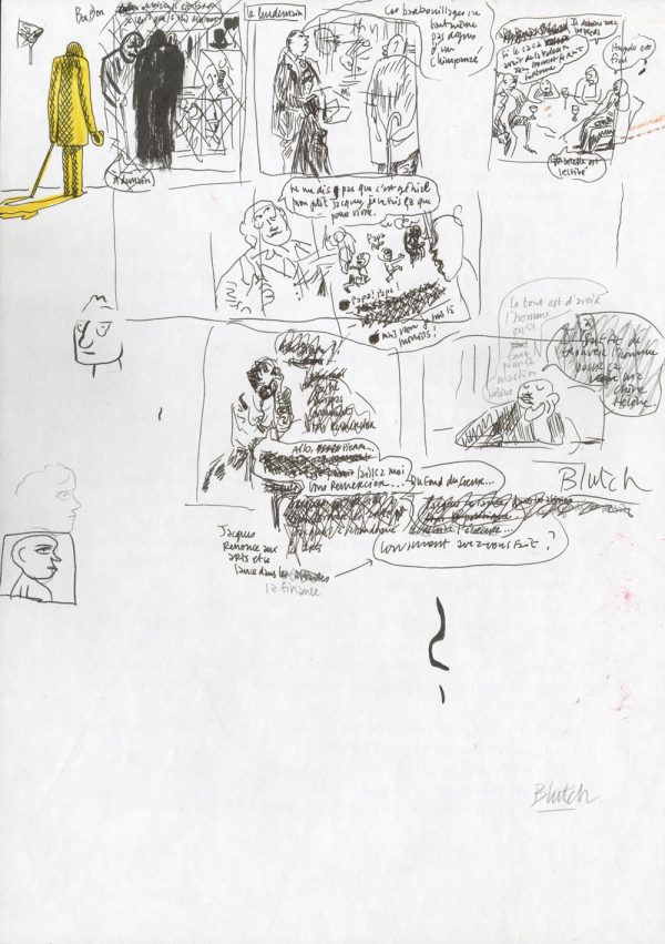BLUTCH – Blotch – Croquis original de recherche – R68 - Vins Rouges Harmonieux pour Chaque Occasion