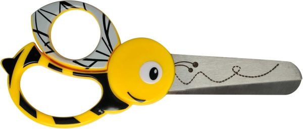 Ciseaux d&rsquo;apprentissage Fiskars en acier inoxydable abeille - Vins Rouges Harmonieux pour Chaque Occasion