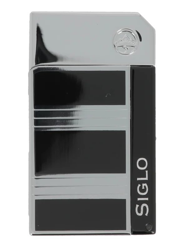 Briquet Siglo Chrome (Haute Altitude) Bandes noires et chromes - Vins Rouges Harmonieux pour Chaque Occasion