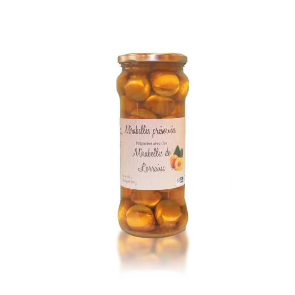 Bocal de Mirabelles de Lorraine au sirop lèger 540g - Vins Rouges Harmonieux pour Chaque Occasion