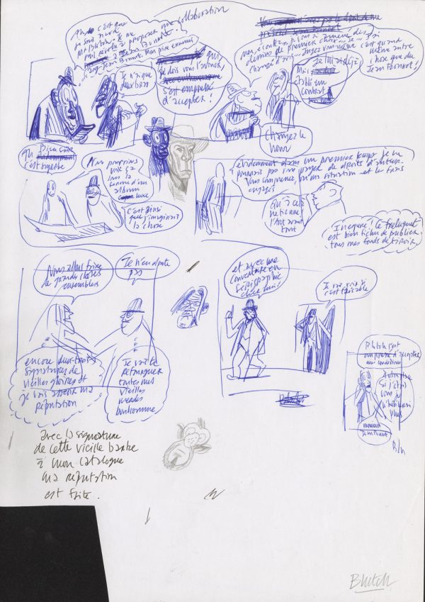 BLUTCH – Blotch – Croquis original de recherche – R53 - Vins Rouges Harmonieux pour Chaque Occasion