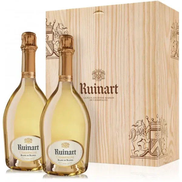 Caisse bois Ruinart Duo Blanc de Blancs - Vins Rouges Harmonieux pour Chaque Occasion
