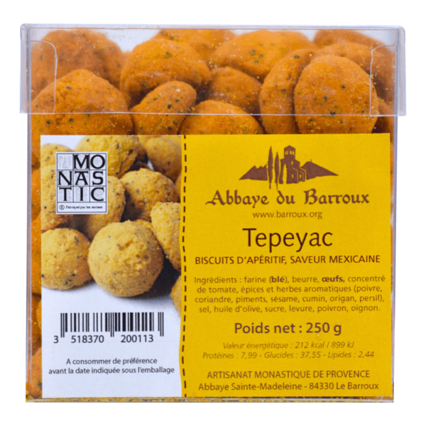 Biscuits apéro « Tepeyac » (saveur Mexicaine) – Abbaye Sainte-Madeleine du Barroux - Vins Rouges Harmonieux pour Chaque Occasion