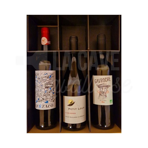 Coffret « Quézaco » – Vins Rouges – 3 Bouteilles - Vins Rouges Harmonieux pour Chaque Occasion