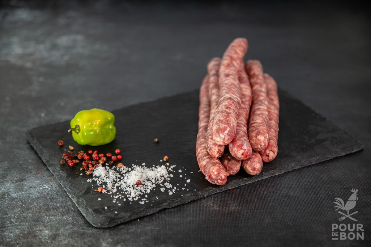 Chipolatas de veau BIO (race limousine)- 500 g - Vins Rouges Harmonieux pour Chaque Occasion Chipolatas de veau BIO (race limousine)- 500 g - Vins Rouges Harmonieux pour Chaque Occasion