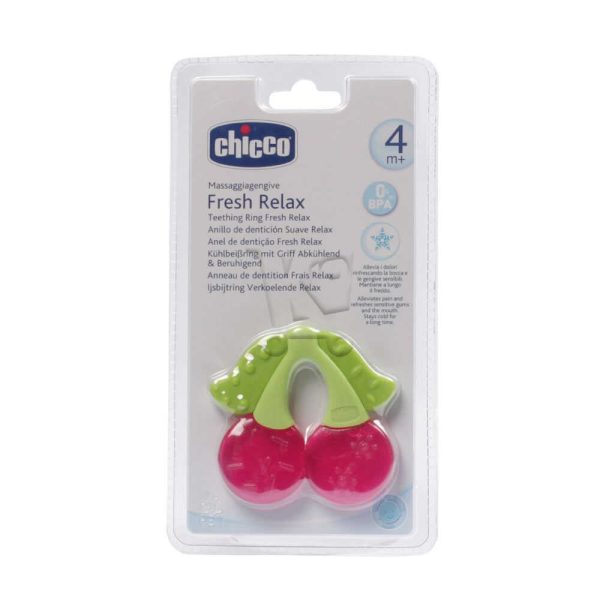 Chicco Anneau de Dentition Réfrigérant Fresh Relax 4m+ Cerise - Vins Rouges Harmonieux pour Chaque Occasion