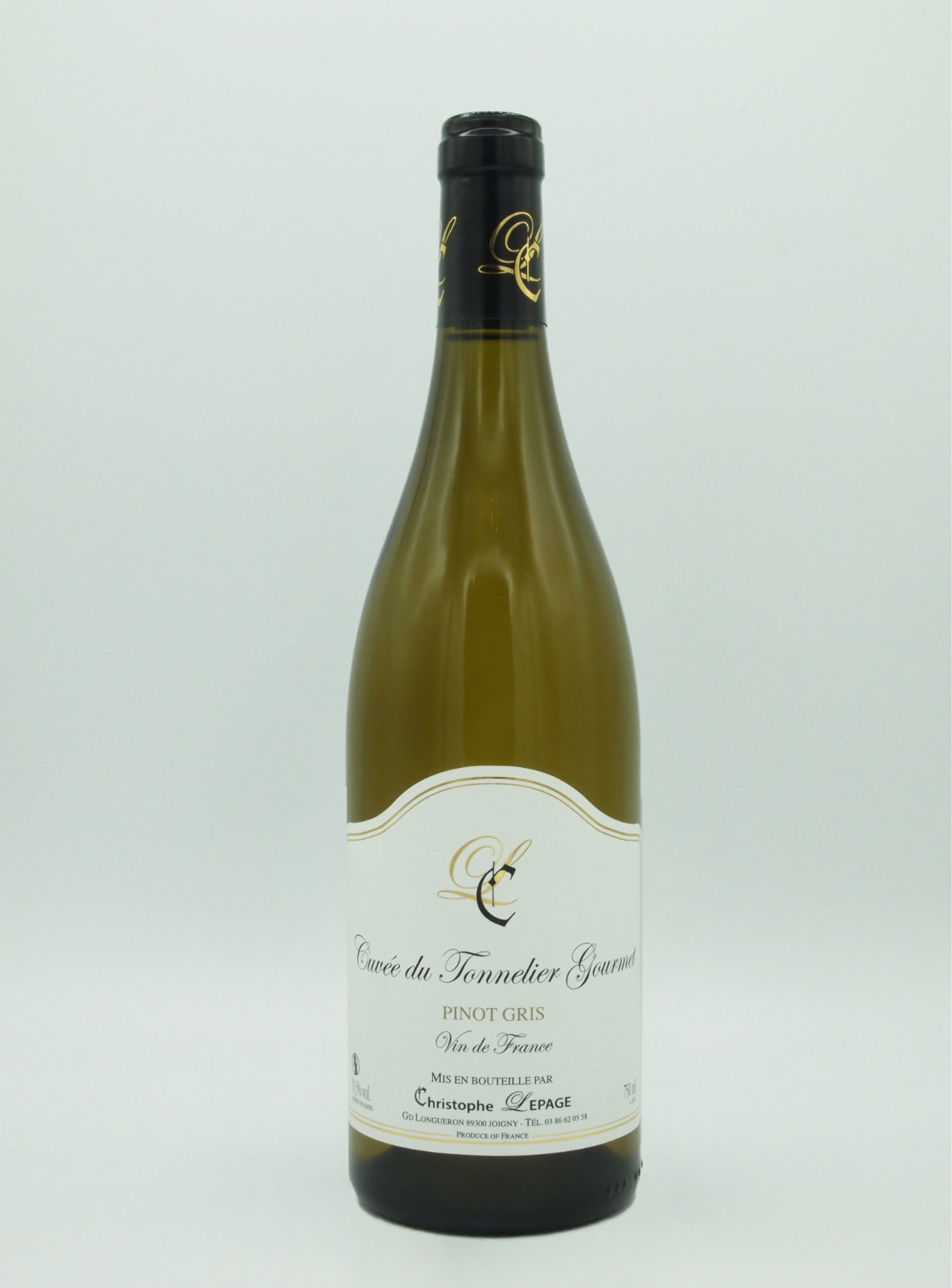 Christophe LEPAGE VDF « Cuvée du Tonnelier Gourmet » Pinot Gris 2022 Vin Blanc - Vins Rouges Harmonieux pour Chaque Occasion Christophe LEPAGE VDF « Cuvée du Tonnelier Gourmet » Pinot Gris 2022 Vin Blanc - Vins Rouges Harmonieux pour Chaque Occasion