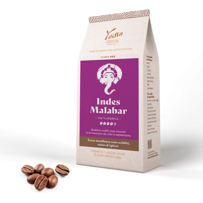 Café Indes Malabar en grains-Voisin - Vins Rouges Harmonieux pour Chaque Occasion Café Indes Malabar en grains-Voisin - Vins Rouges Harmonieux pour Chaque Occasion