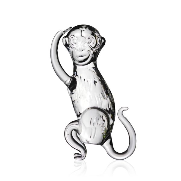 Chinese Zodiac Crystal Monkey Sculpture - Vins Rouges Harmonieux pour Chaque Occasion