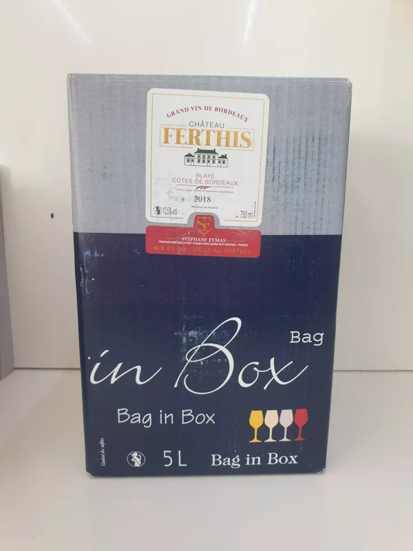 Château Ferthis BIB rouge 5 litres - Vins Rouges Harmonieux pour Chaque Occasion