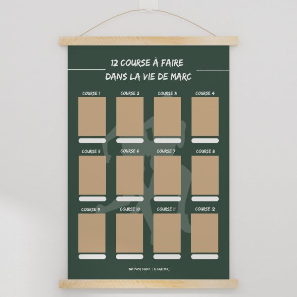 Carte à Gratter Course à Pied Personnalisable - Vins Rouges Harmonieux pour Chaque Occasion