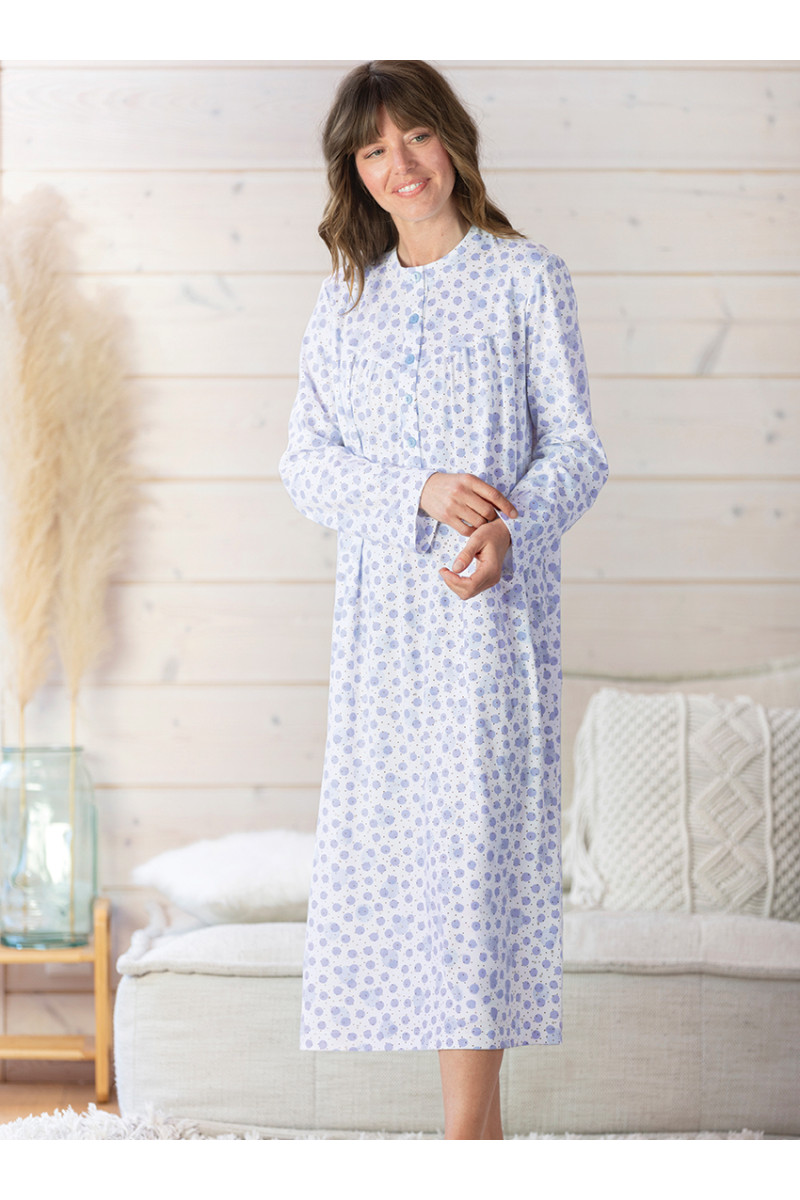 Chemise de nuit imprimée en coton Made in France - Vins Rouges Harmonieux pour Chaque Occasion Chemise de nuit imprimée en coton Made in France - Vins Rouges Harmonieux pour Chaque Occasion
