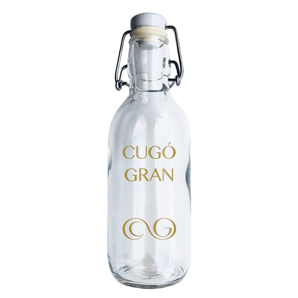 Bouteille personnalisée en verre bouchon mécanique blanc 50 cl - Vins Rouges Harmonieux pour Chaque Occasion