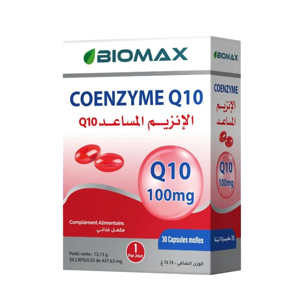 Biomax Coenzyme Q10 100mg – 30 Capsules - Vins Rouges Harmonieux pour Chaque Occasion Biomax Coenzyme Q10 100mg – 30 Capsules - Vins Rouges Harmonieux pour Chaque Occasion
