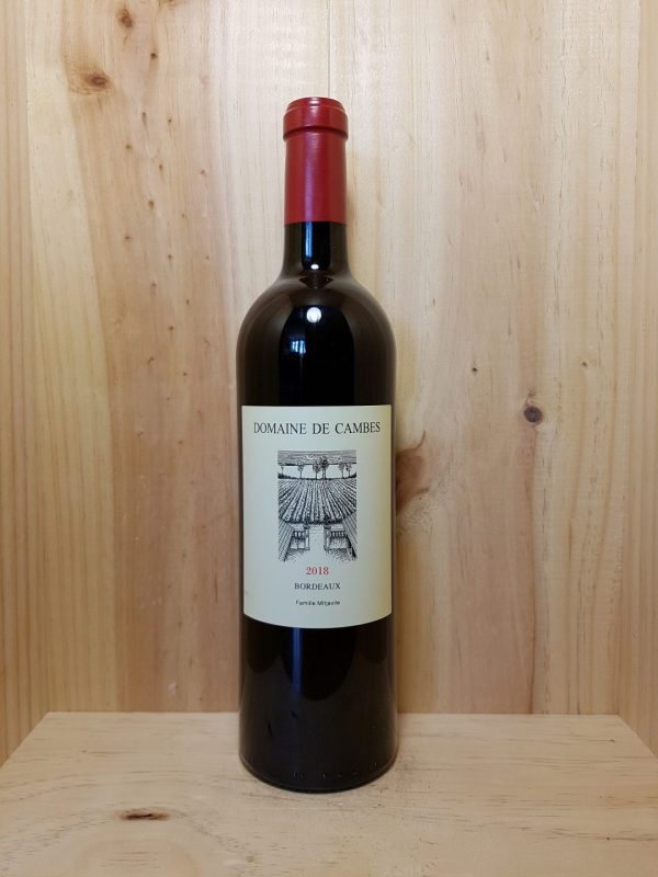 Bordeaux 2018 Domaine de Cambes 75 cl (Rouge) - Vins Rouges Harmonieux pour Chaque Occasion