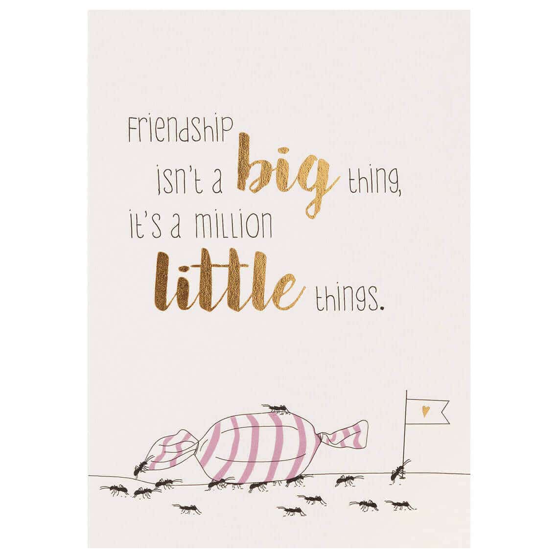 Carte postale amitié « Friendship isn’t a big thing… » - Vins Rouges Harmonieux pour Chaque Occasion Carte postale amitié « Friendship isn’t a big thing… » - Vins Rouges Harmonieux pour Chaque Occasion