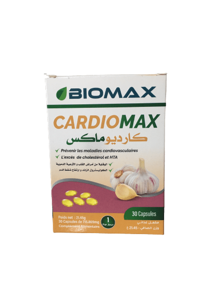 Biomax CardioMax Huile D’Ail & Propolis 30 Capsules - Vins Rouges Harmonieux pour Chaque Occasion Biomax CardioMax Huile D’Ail & Propolis 30 Capsules - Vins Rouges Harmonieux pour Chaque Occasion
