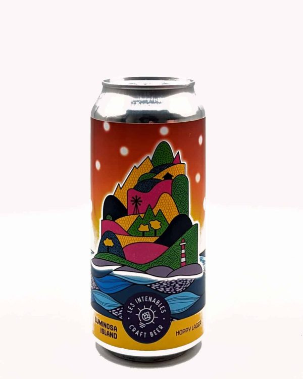 Bière Les Intenables - Luminosa island - Hoppy Lager - 44cl - CAN - Vins Rouges Harmonieux pour Chaque Occasion