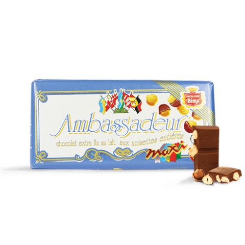 Chocolat Ambassadeur Extra Fin au Lait et aux Noisettes Entières – Tablette 100 g- eChrily - Vins Rouges Harmonieux pour Chaque Occasion Chocolat Ambassadeur Extra Fin au Lait et aux Noisettes Entières – Tablette 100 g- eChrily - Vins Rouges Harmonieux pour Chaque Occasion