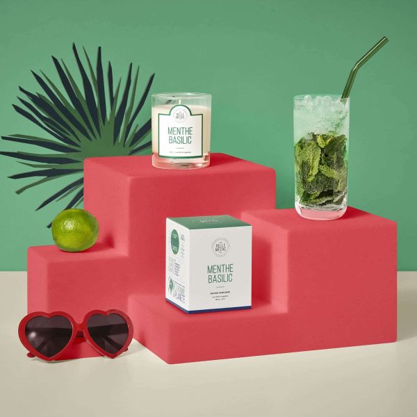 Bougie parfumée menthe basilic - Vins Rouges Harmonieux pour Chaque Occasion