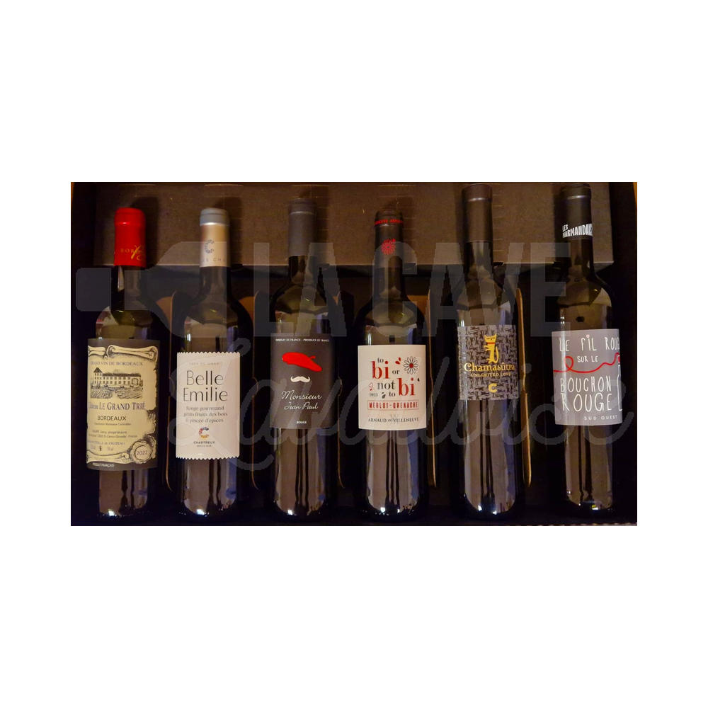Coffret « Fil Rouge » – Vins Rouges – 6 Bouteilles - Vins Rouges Harmonieux pour Chaque Occasion Coffret « Fil Rouge » – Vins Rouges – 6 Bouteilles - Vins Rouges Harmonieux pour Chaque Occasion