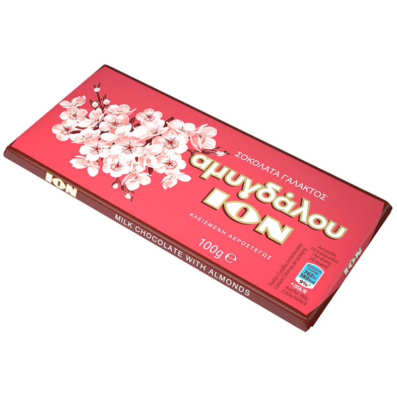 Chocolat au Lait Grec aux Amandes ION 100gr - Vins Rouges Harmonieux pour Chaque Occasion Chocolat au Lait Grec aux Amandes ION 100gr - Vins Rouges Harmonieux pour Chaque Occasion