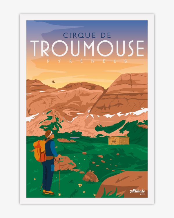 Carte postale Cirque de Troumouse - Vins Rouges Harmonieux pour Chaque Occasion