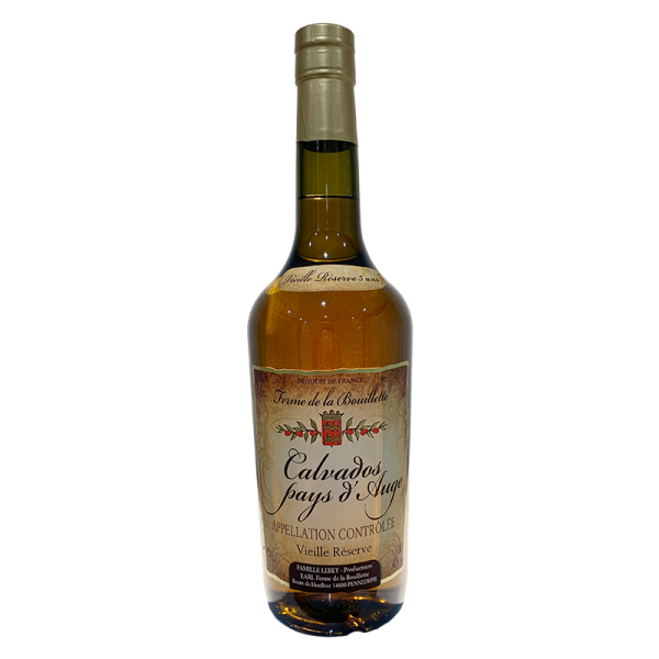 Calvados pays d’Auge Vieille réserve 5 ans, 40%, 70cl - Vins Rouges Harmonieux pour Chaque Occasion