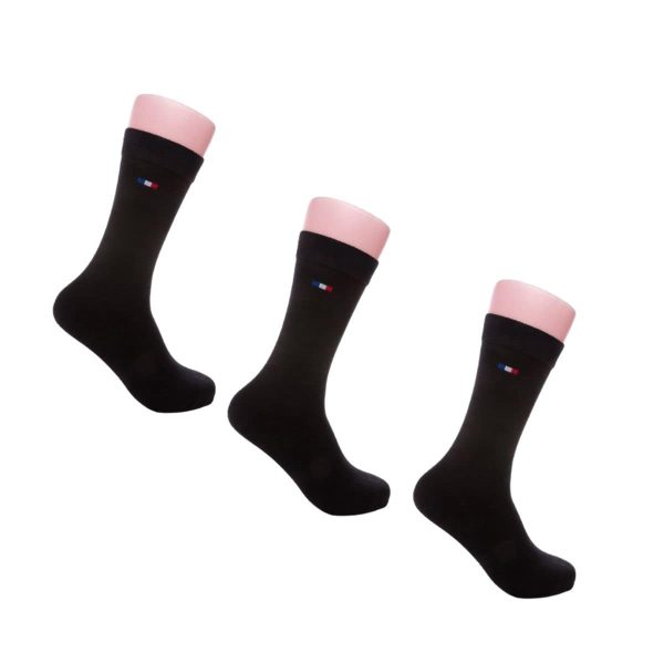 Chaussettes homme noires- Lot de 3 - Vins Rouges Harmonieux pour Chaque Occasion