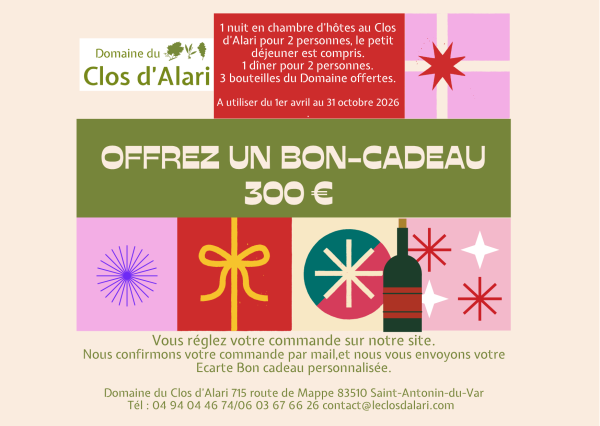 Bon cadeau 300€ - Vins Rouges Harmonieux pour Chaque Occasion