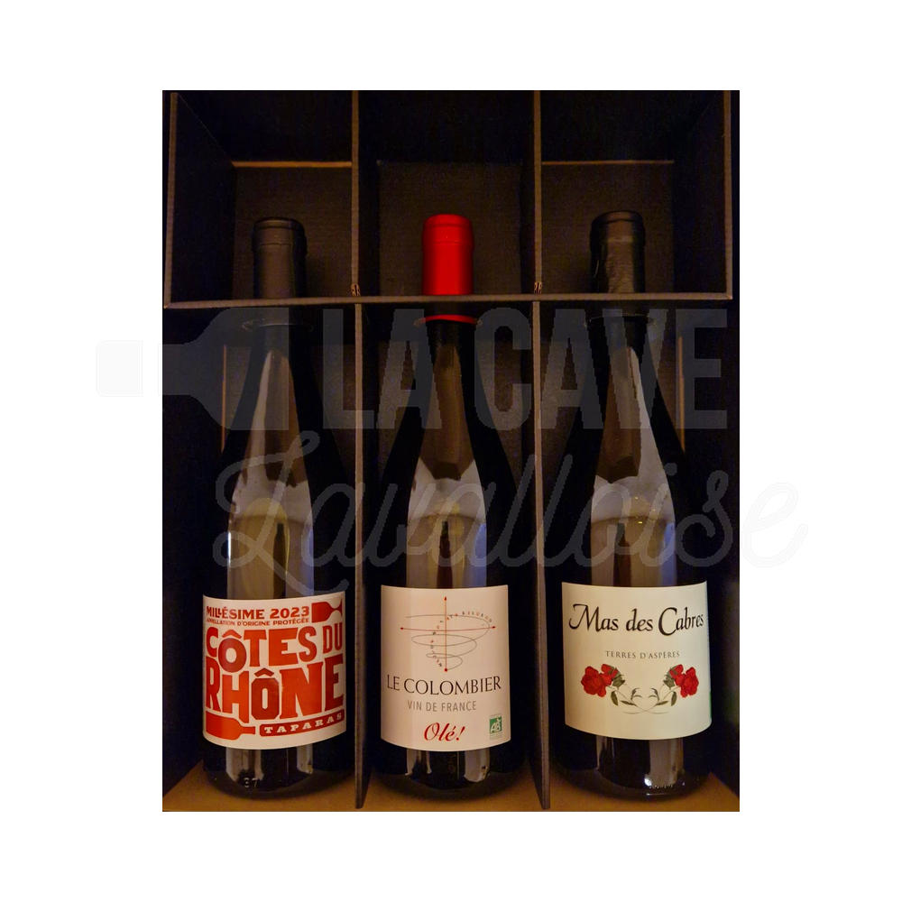 Coffret « Olé » – Vins Rouges – 3 Bouteilles - Vins Rouges Harmonieux pour Chaque Occasion Coffret « Olé » – Vins Rouges – 3 Bouteilles - Vins Rouges Harmonieux pour Chaque Occasion