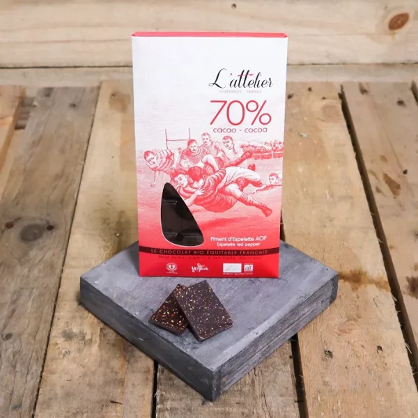 Chocolat / Noir 70% au piment d&rsquo;Espelette - Vins Rouges Harmonieux pour Chaque Occasion