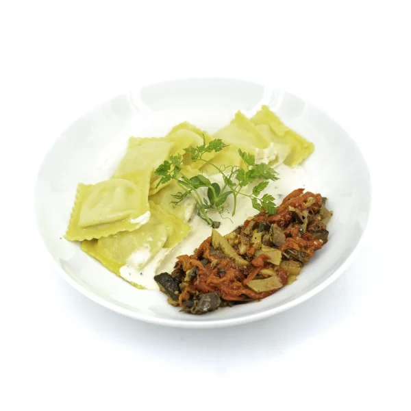 Cappelletti à la ricotta, légumes grillés et crème de truffe - Vins Rouges Harmonieux pour Chaque Occasion