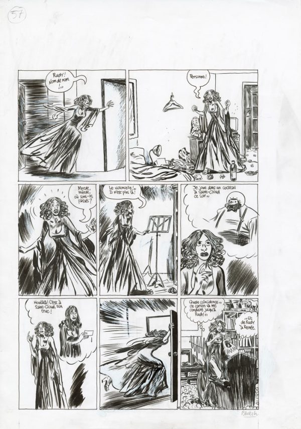 BLUTCH – Vitesse moderne – planche originale 57 - Vins Rouges Harmonieux pour Chaque Occasion