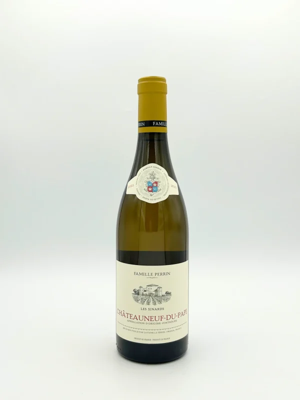 Châteauneuf-du-Pape Blanc Les Sinards 2023 – Famille Perrin – Élégance et finesse de la Vallée du Rhône - Vins Rouges Harmonieux pour Chaque Occasion